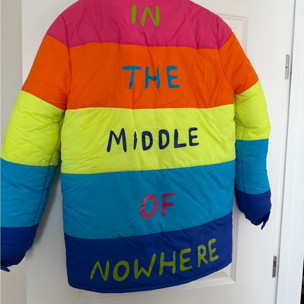 Colorful Striped Ski Jacket